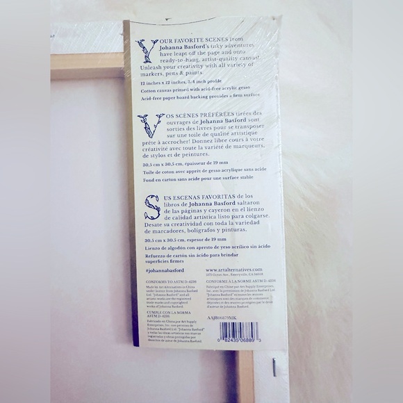 JOANNA BASFORD COLORING CANVAS LOST OCEAN - Picture 2 of 2